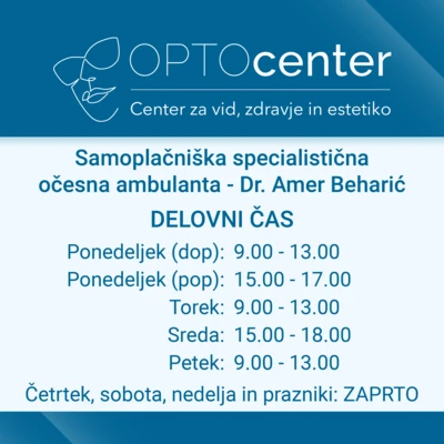 Specialistični očesni pregledi v Mariboru – sodobna očesna diagnostika v OPTO CENTRU